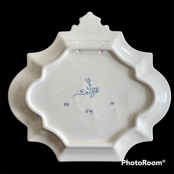 ROYAL DELFT Imari Bird of Paradise Plaque Scarce 1980s Vintage - Picture 7 of 11